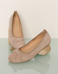 "Paula" Ballerinas taupe