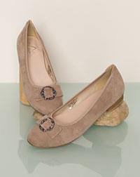 "Pia" ballerinas taupe