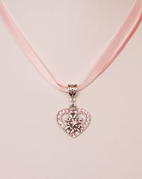 "Lilli" necklace rose Satin