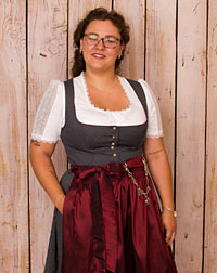 "Bamberg" Dirndl mit Schürze