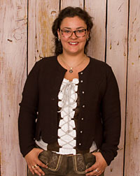 "Barbing" Strickjacke dunkelbraun