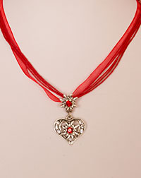 "Herzchen" Halskette rot