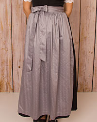 Apron long, silver