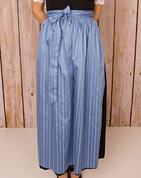 Apron long, ice blue