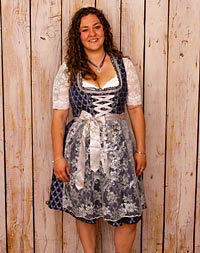 "Bielefeld" Dirndl mit Spitzenschürze