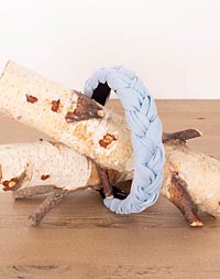 "Haarreif" Leinen hellblau