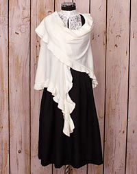 Poncho creme Hirsch