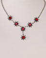 "Blume" Collier rot