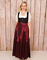 Dirndl-Schürze lang bordeaux