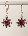 "Blume" earrings red