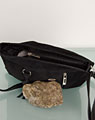 Suede satchel black