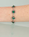 "Blume" bracelet emerald