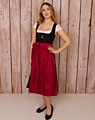 Apron midi red