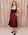 Dirndl-Schürze midi bordeaux