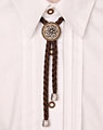 "Edelweiss" cord-necklace brown