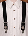 "Münze" suspenders black
