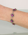 "Blume" Armband fuchsia