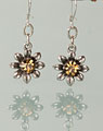 "Blume" earrings topaz