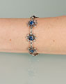 "Blume" bracelet blue