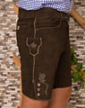 "Moringen" leather trousers with belt