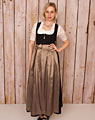 Apron long, taupe