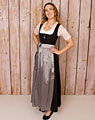 Dirndl-Schürze lang silber