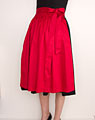 Cotton apron midi red