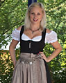 Bedienungsdirndl lang ohne Schürze