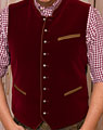 "Waldshut" waistcoat burgundy