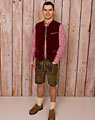 "Waldshut" waistcoat burgundy