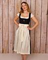 Dirndl Schürze midi champagner