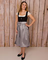 Apron midi silver