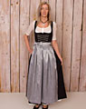 Dirndl-Schürze lang silber
