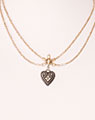 "Lisa" necklace heart beige