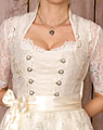 Hochzeitsdirndl mit Schürze creme