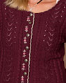 "Kuhlmain" Strickjacke pflaume