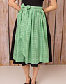 Cotton apron medium-length, green