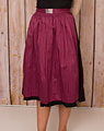 Cotton apron midi burgundy