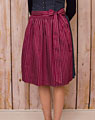 Cotton apron short burgundy