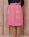 Cotton apron short antique pink