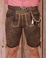 "Schmidgaden" Lederhose mit Gürtel