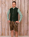 "Schwarzenbach" Lederhose mit Gürtel