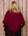 Poncho weinrot