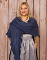 Poncho blau