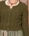 "Sonnefeld" Strickjacke oliv