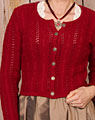 "Steinkirchen" Strickjacke weinrot