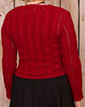 "Steinkirchen" Strickjacke weinrot