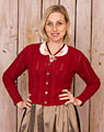 "Steinkirchen" Strickjacke weinrot