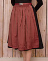 Apron midi length burgundy