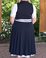 "Viona" Gastrodirndl midi blau ohne Schürze